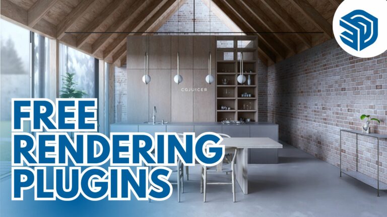 What Free Rendering Software or Plugins are Available for SketchUp?