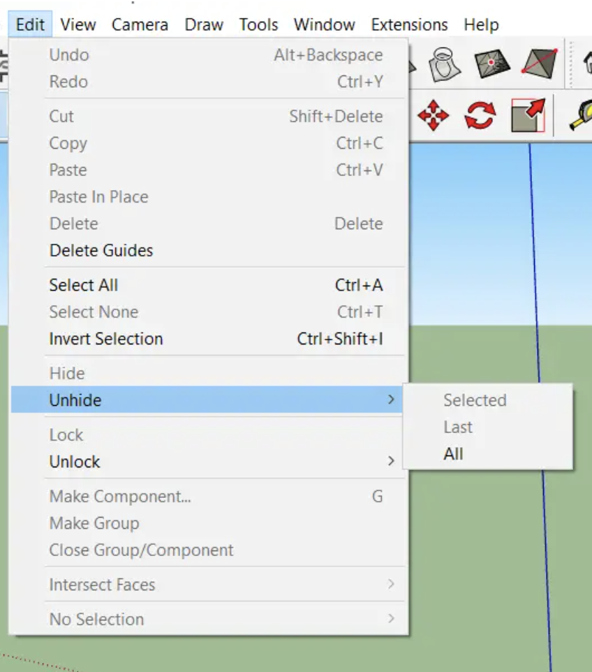 How to Hide Objects in SketchUp